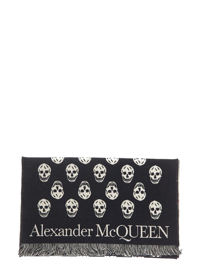 Shop Alexander Mcqueen Reversible Up Down Scarf