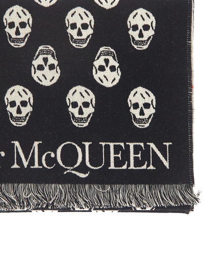 Shop Alexander Mcqueen Reversible Up Down Scarf