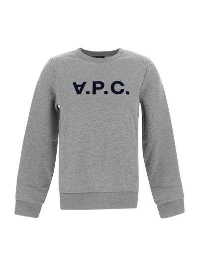 Shop Apc Vlva Sweatshirt In Grey