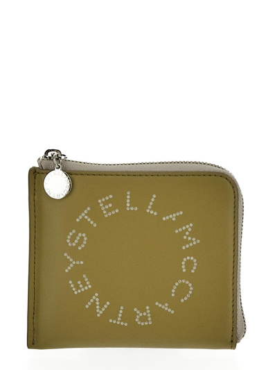 Shop Stella Mccartney Logo Zip Card Holder