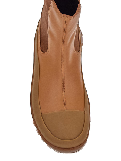 Shop Stella Mccartney Trace Chelsea Boots In Brown