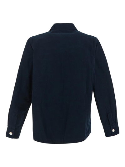 Shop Apc Alex Blouson Jacket In Blue