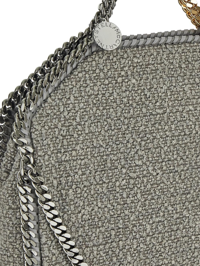 Shop Stella Mccartney Falabella Tweed Tote Bag In Grey