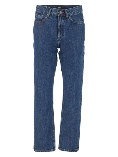 Shop Apc Molly Jeans In Blue