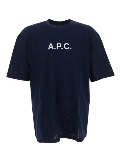 Shop Apc Moran T-shirt In Blue