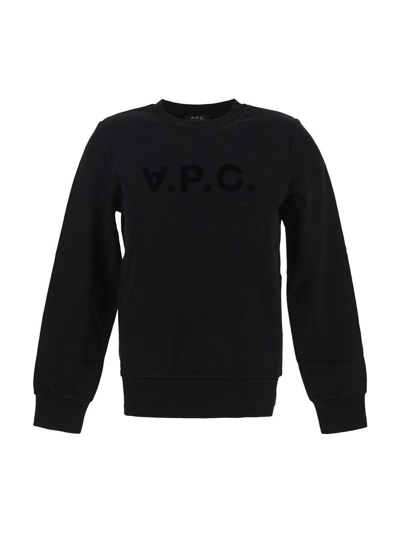 Shop Apc Vlva Sweatshirt In Black