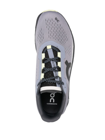 Shop On Running Cloudmonster Low-top Sneakers In Grey
