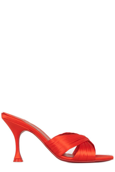 Shop Christian Louboutin Nicol Is Back Open Toe Mules In Red