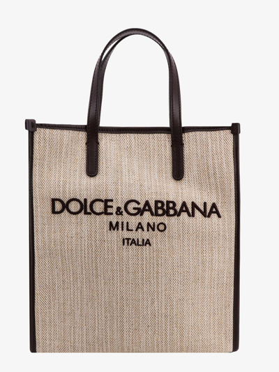 Shop Dolce & Gabbana Man Handbag Man Beige Handbags In Cream