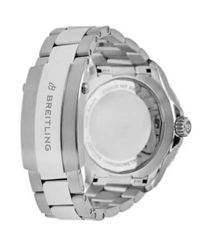 Pre-owned Breitling Superocean Automatic 46 Black Dial Steel Men's Watch A17378211b1a1