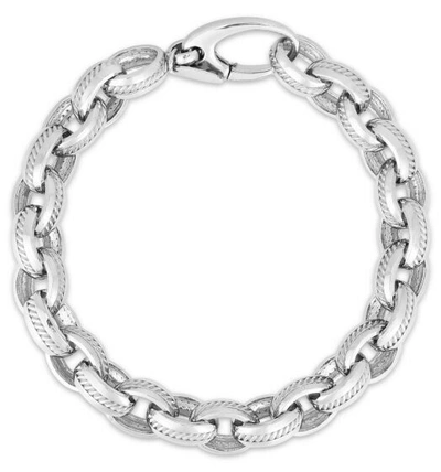 Pre-owned Phillip Gavriel Sterling Silver 24" Mens Italian Cable Link Chain Necklace 8.5mm