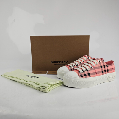 Pre-owned Burberry Jack Women's Pink Sneakers