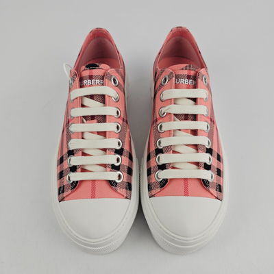 Pre-owned Burberry Jack Women's Pink Sneakers