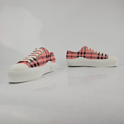 Pre-owned Burberry Jack Women's Pink Sneakers