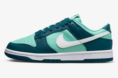 Pre-owned Nike Dd1503-301  Wmns Dunk Low Geode Teal In Teal White