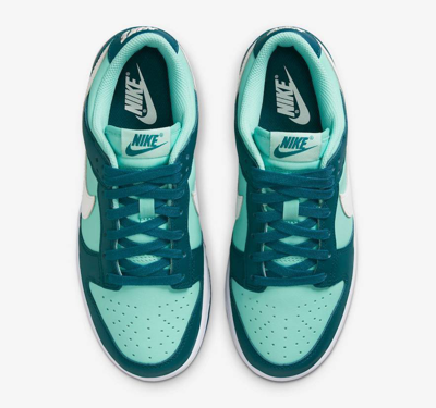 Pre-owned Nike Dd1503-301  Wmns Dunk Low Geode Teal In Teal White