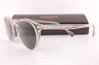 Pre-owned Oliver Peoples Sunglasses Op-13 Sun 5504/su 1757p1 Gravel/g-15 Polarized In Green