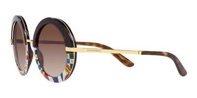 Pre-owned Dolce & Gabbana Dg 4393 Havana Handcart/brown Shaded 52/23/140 Women Sunglasses