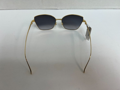 Pre-owned Cartier Cat Eye Sunglasses Ct0328s-001 Xl Gold Frame Grey Gradient Lenses 59-16 In Gray