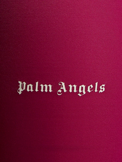 Shop Palm Angels Woman Leggings Woman Purple Leggings