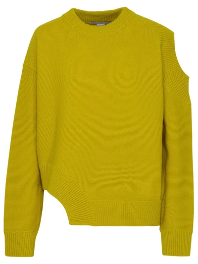Shop Stella Mccartney Lime Green Cashmere Sweater