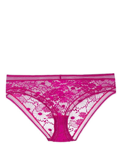 Eres Miellée Lace Briefs In Purple