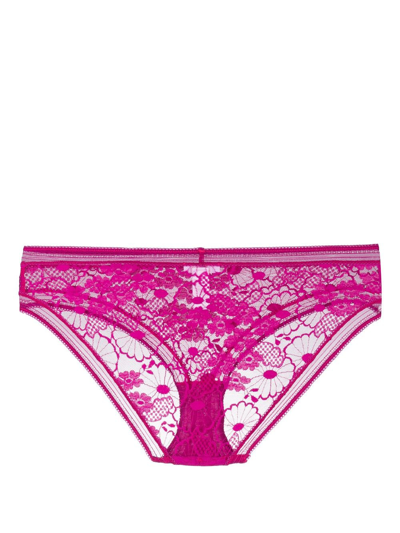 Eres Miellée Lace Briefs In Purple