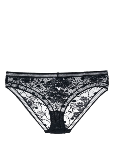 Shop Eres Miellée Lace Briefs In Blue