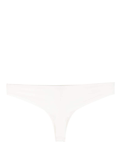 Shop Eres Roller Low-rise Thong In White