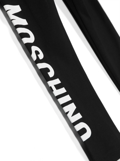 Moschino Logo-print Track Pants In Black