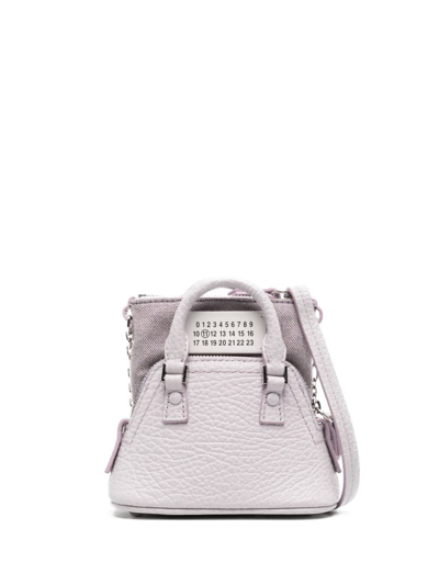 Shop Maison Margiela 5ac Classique Baby Top-handle Bag In Purple