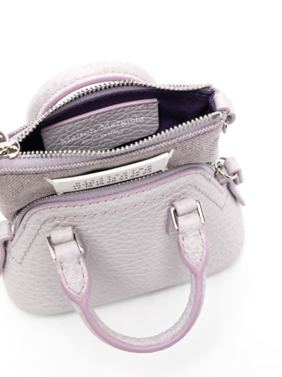 Shop Maison Margiela 5ac Classique Baby Top-handle Bag In Purple