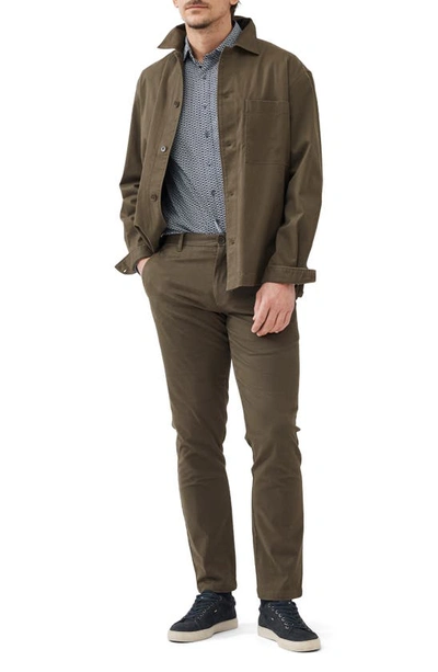 Shop Rodd & Gunn Danseys Pass Stretch Button-up Shirt Jacket In Forest