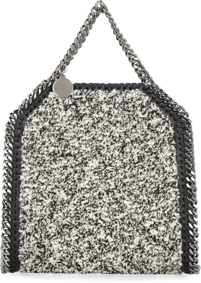 Shop Stella Mccartney Falabella Mini Tote Handle Bag In Black