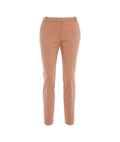 Shop Pinko Straight Leg Tailored Trousers In Brown