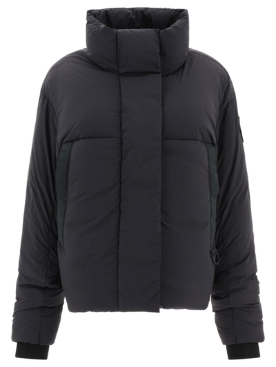 Shop Canada Goose Junction Cropped Down Jacket In Black