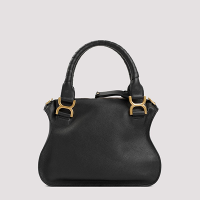 Shop Chloé Small Marcie Tote Bag In Black