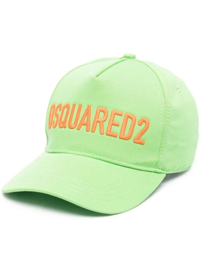 Shop Dsquared2 Caps & Hats In Acid Green