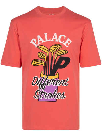 byld Formode dækning Palace Dif Strokes T-shirt In Red | ModeSens