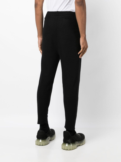Rick Owens Drop-crotch Drawstring-waist Trousers In Black