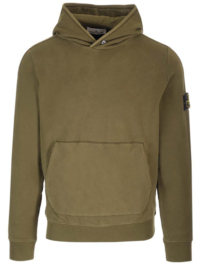 Shop Stone Island Compass Patch Long In Green