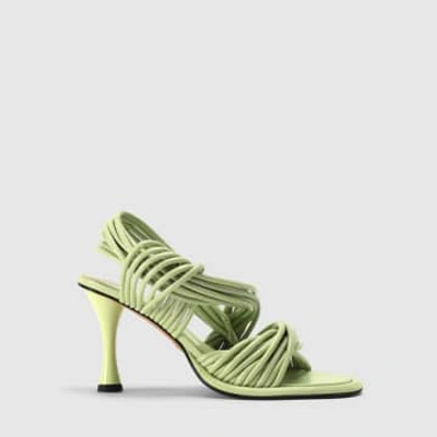Shop Proenza Schouler Women's Pipe Slingback Green Heels