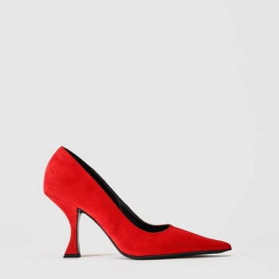 Shop By Far Women's Viva Red Heels