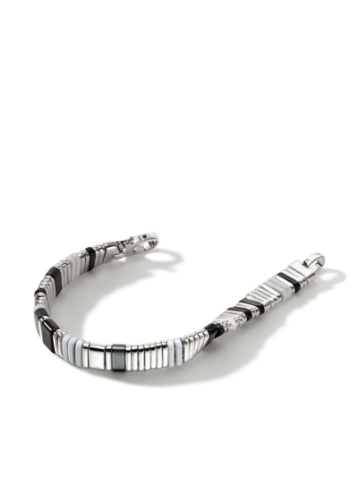 John Hardy Colourblock Chain Onyx Bracelet In 银色