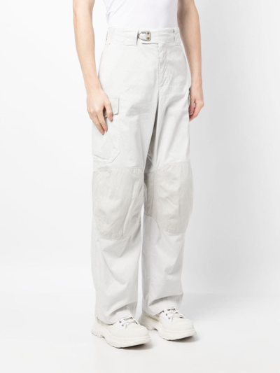 Shop Objects Iv Life Multi-pocket Parachute Pants In Grey