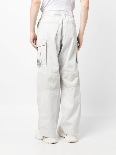Shop Objects Iv Life Multi-pocket Parachute Pants In Grey