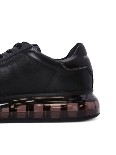 Shop Karl Lagerfeld Kapri Leather Sneakers In Black