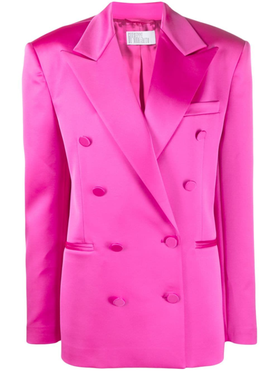 Shop Giuseppe Di Morabito Peak-lapel Double-breasted Blazer In Pink