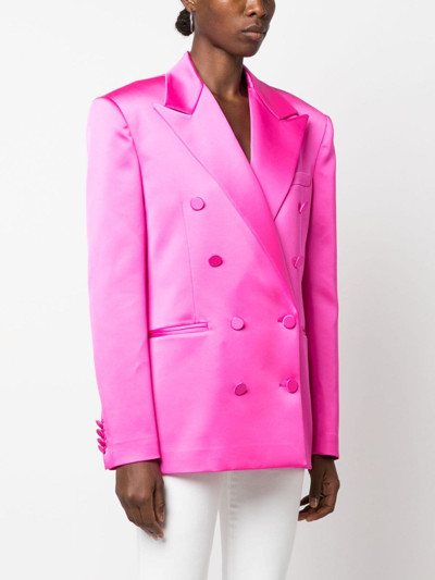 Shop Giuseppe Di Morabito Peak-lapel Double-breasted Blazer In Pink