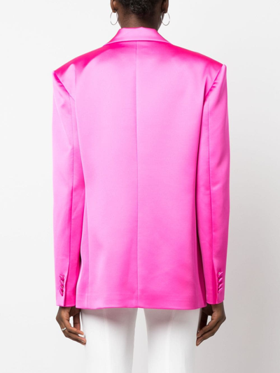 Shop Giuseppe Di Morabito Peak-lapel Double-breasted Blazer In Pink